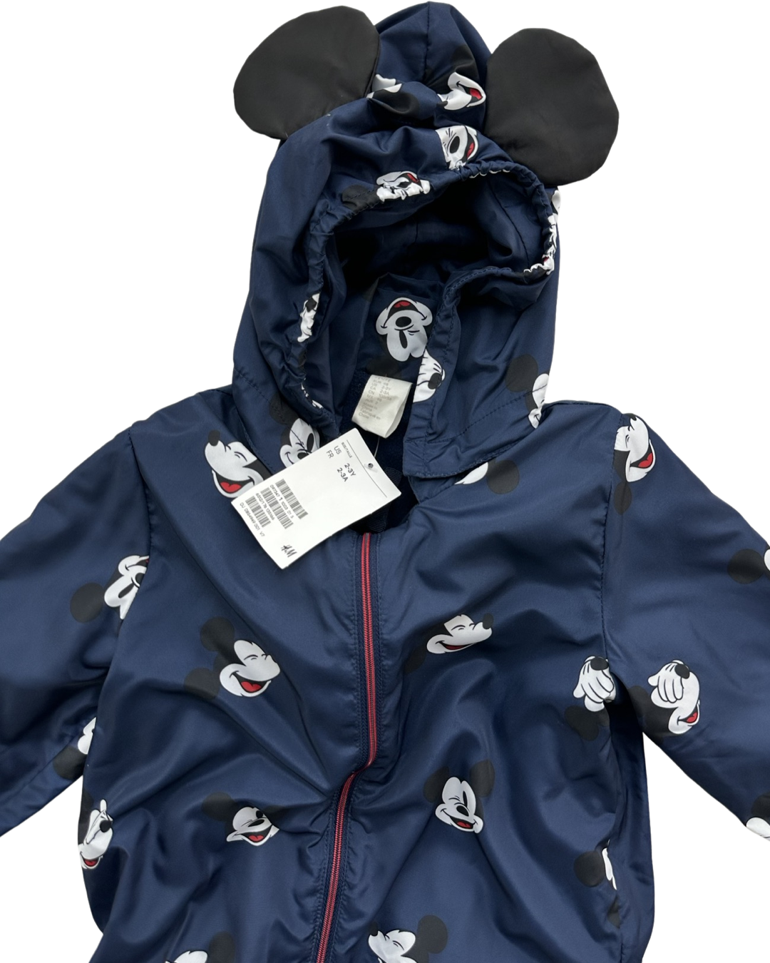 2T Toddler / 3T Toddler Boy H&M Disney Blue Mickey Mouse Light Jacket