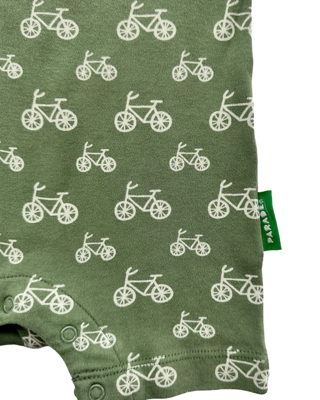 3-6M Baby Boy Parade Organic Cotton Bicycle Romper