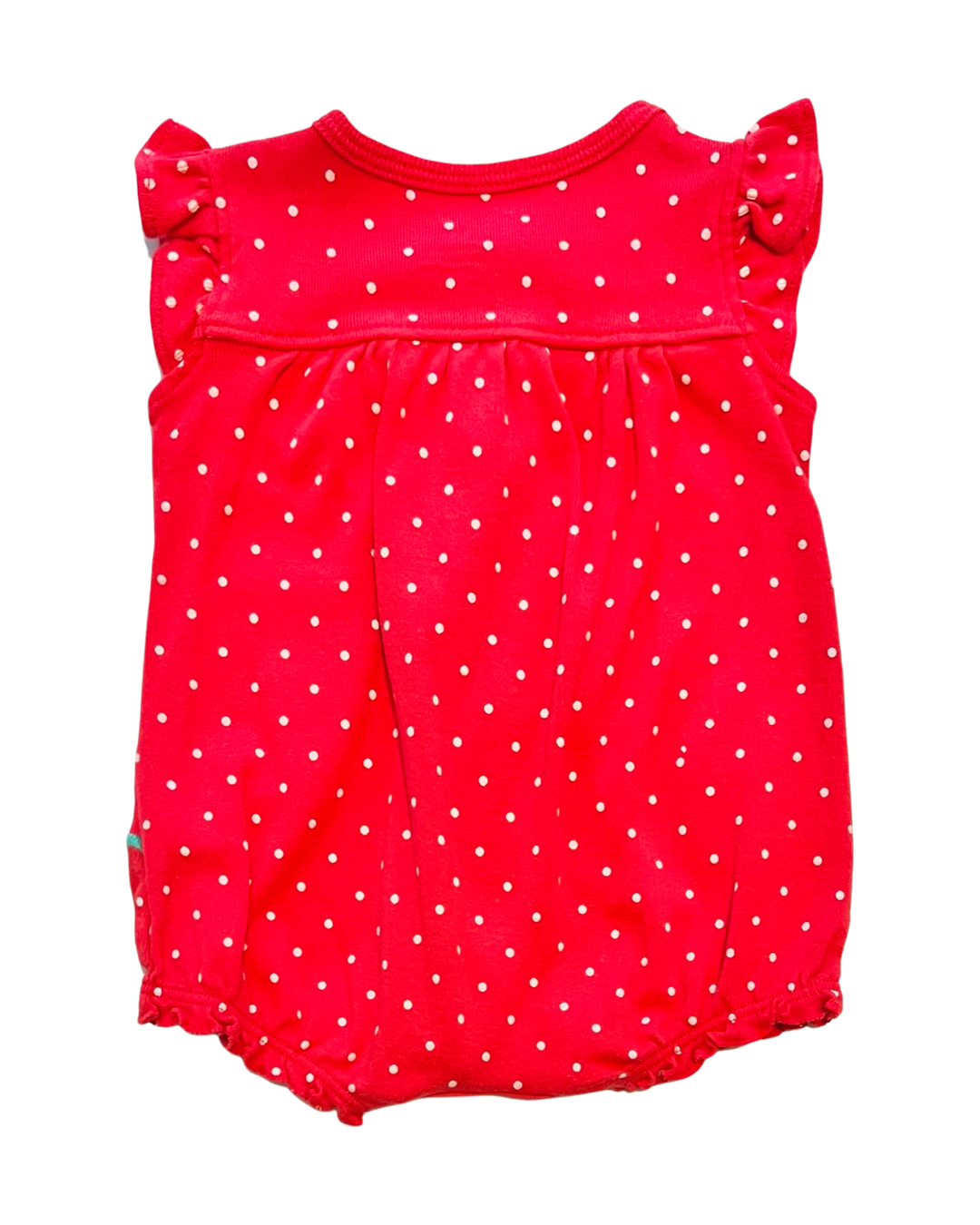 Newborn Baby Girl Carters Polkadot Flower Romper