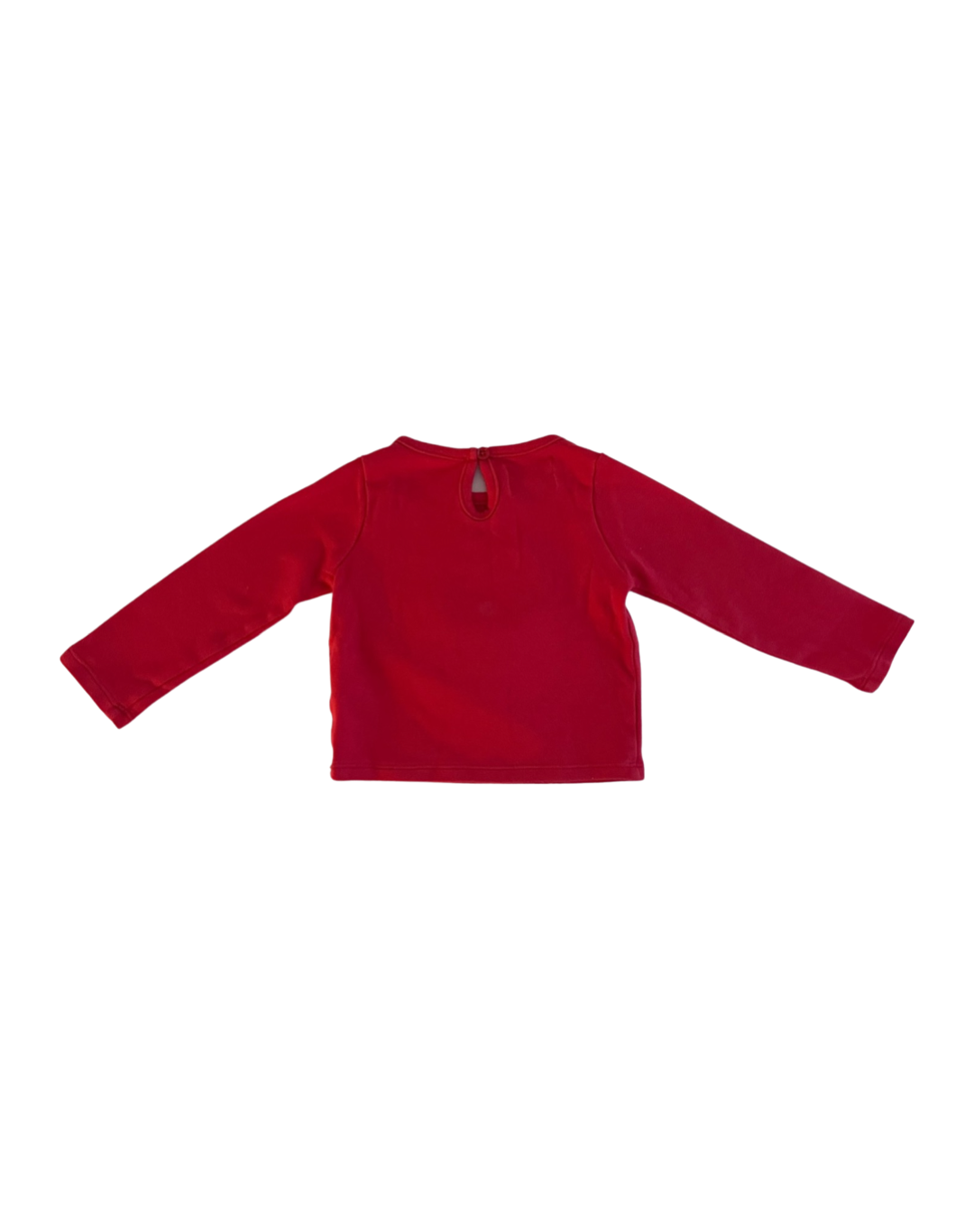 9M-12M Baby Girl MudPie Red Santa Shirt