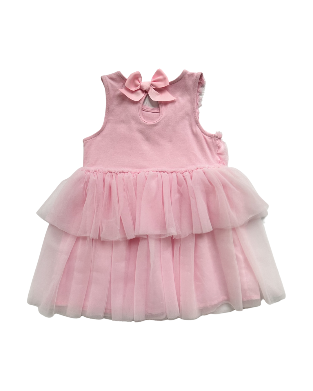 4T Toddler Girl MudPie Pink Tutu Fancy Rosette Dress