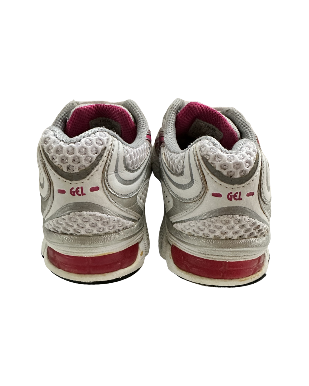 Women’s Size 7 Asics Pulse White Pink Running Shoes T9e5n