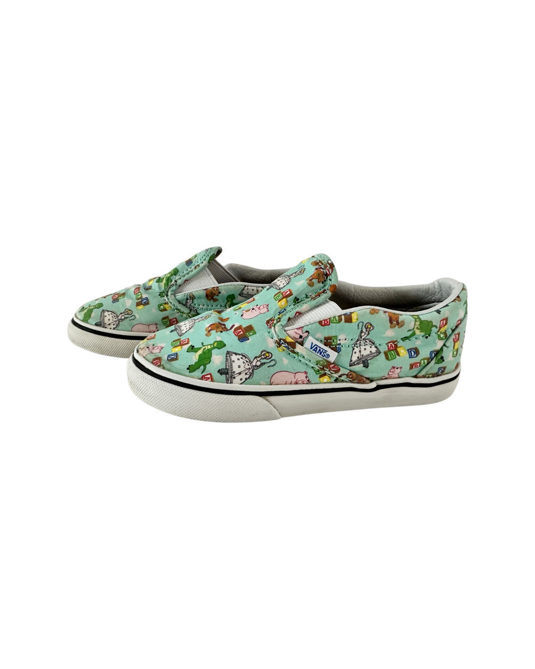 Toddler Boy / Girl Size 9.5 Disney Toy Story Vans Slip On Shoes