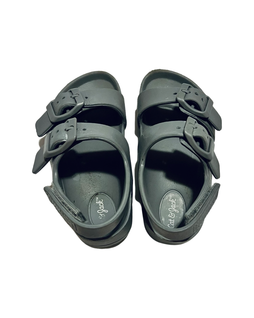 7C Toddler Boy Gray Rubber Cat & Jack Water Sandals