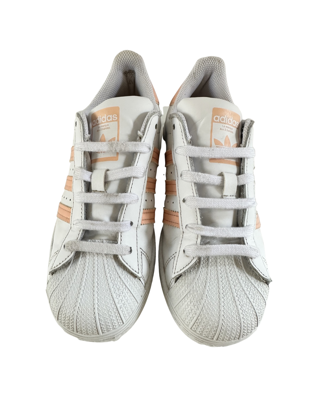 Women’s Size 5.5 Adidas Superstar Pink /Coral Sneaker Shoes
