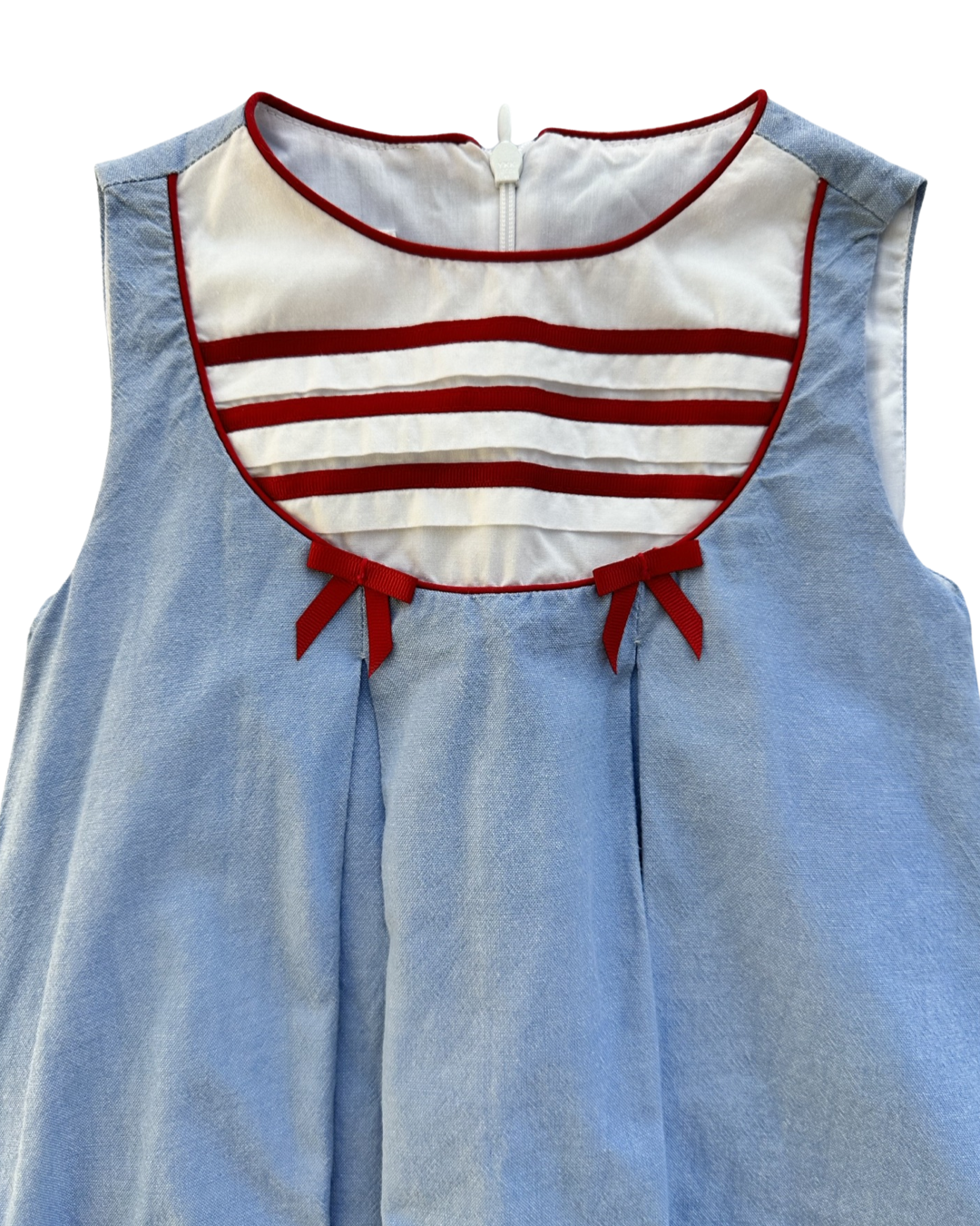 2T Toddler Girl Strasburg Nautical Red / White / Blue Dress