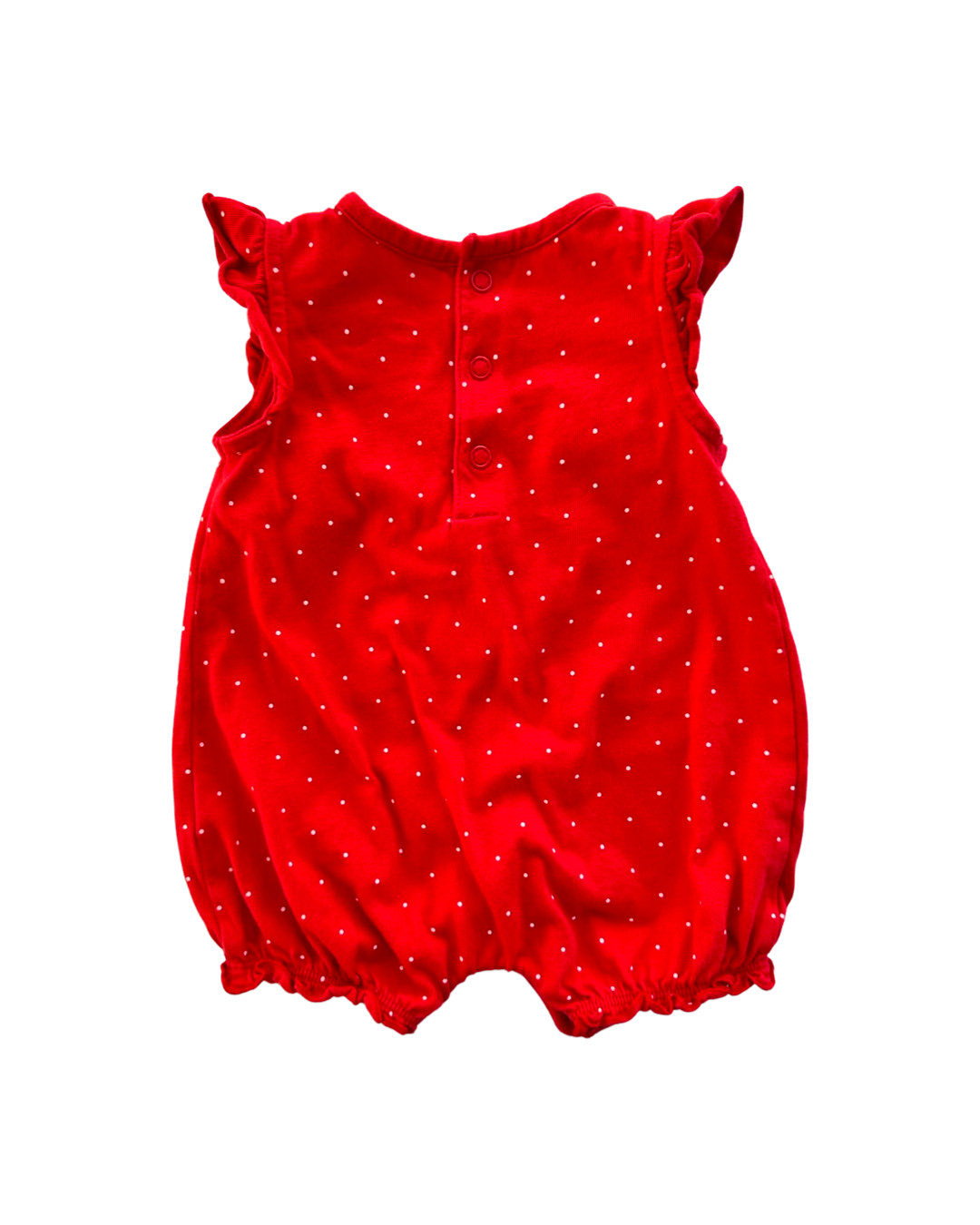 3M Baby Girl Carters Red Polka Dot Bubble Romper