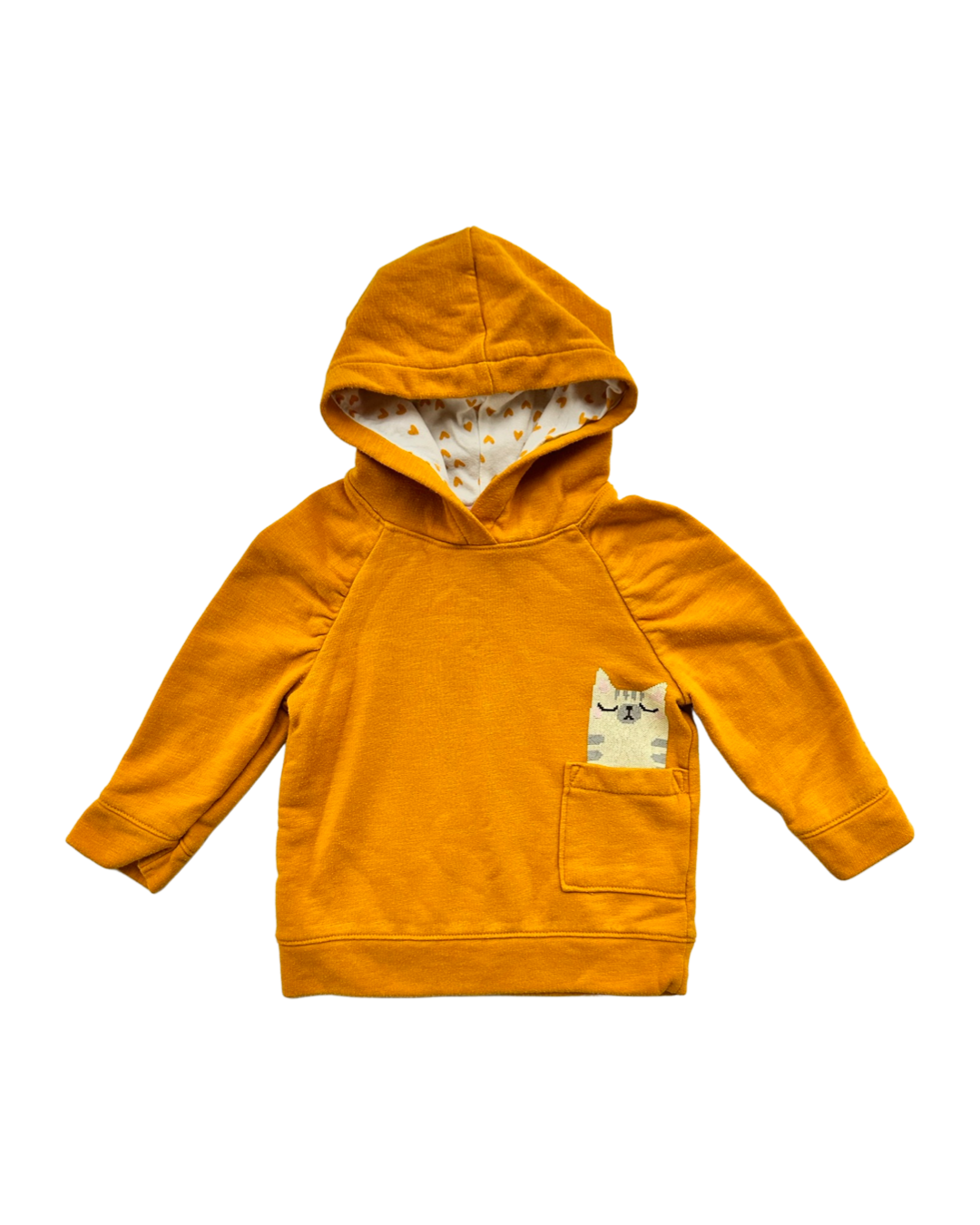 18M Baby Girl Mustard Cat & Jack Cat Sweatshirt Top