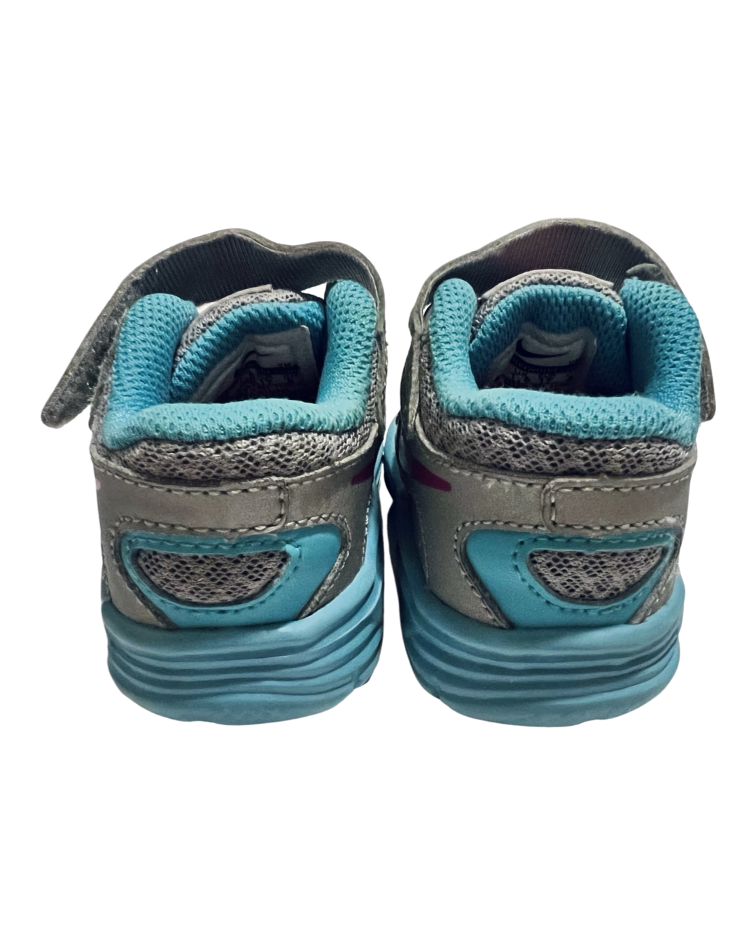 2C Baby Girl Gray & Teal Nike Sneakers Tennis Shoes