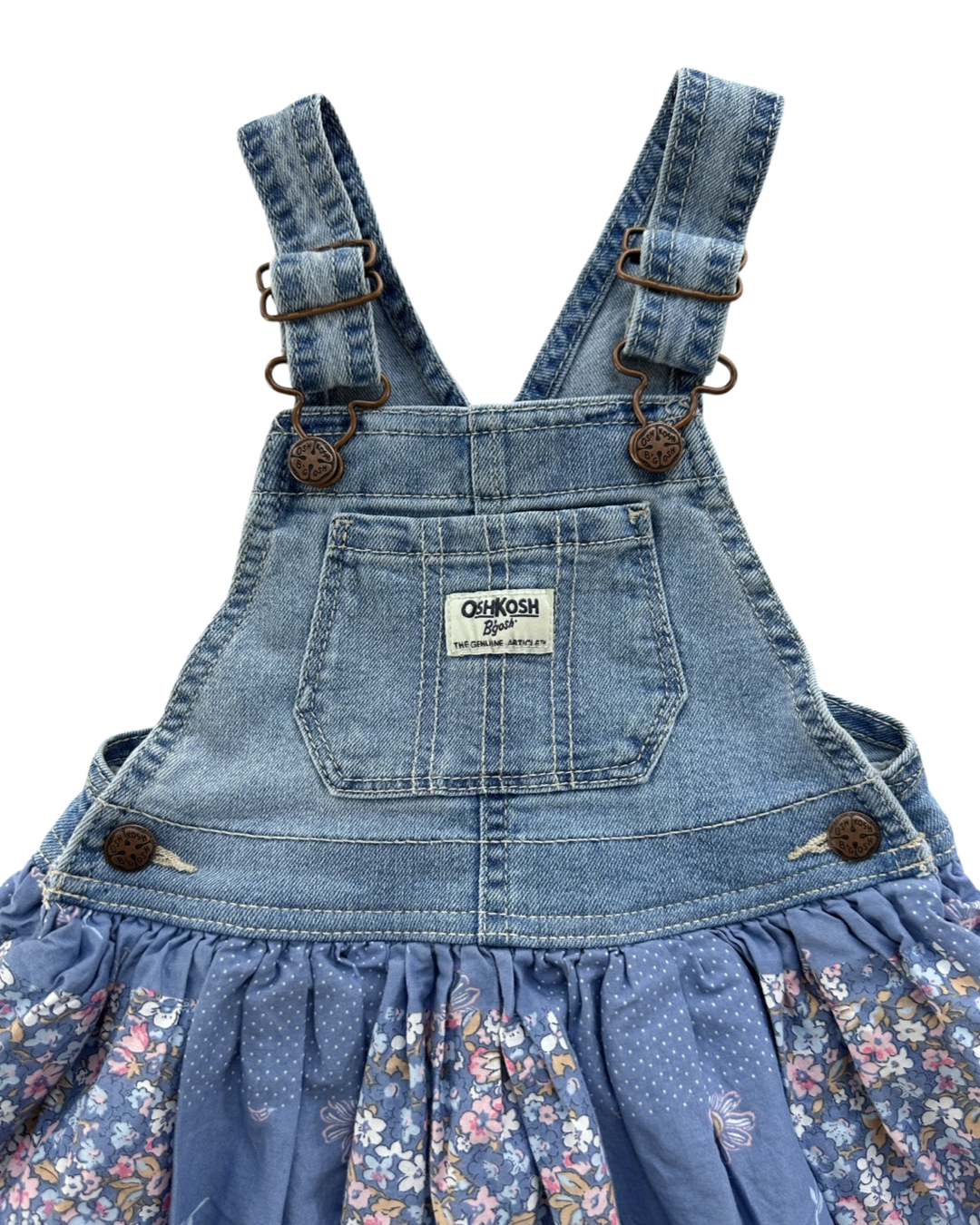 24M Baby Girl OshKosh B’Gosh Jean Overall Dress