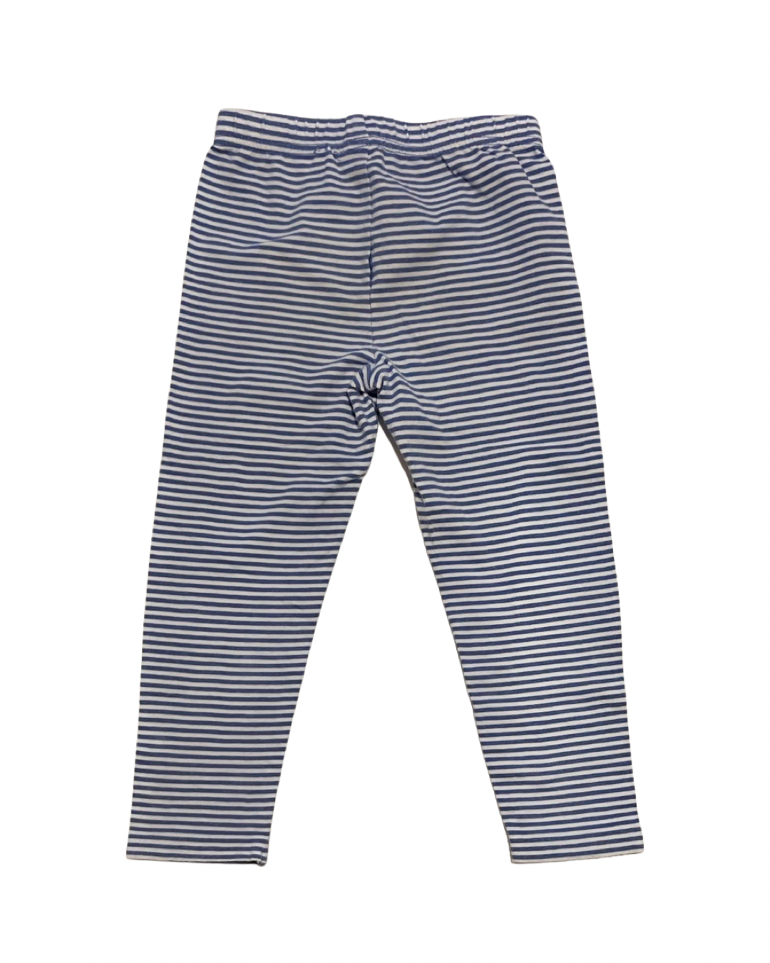 24M Baby Girl Blue & White Striped Carters Leggings