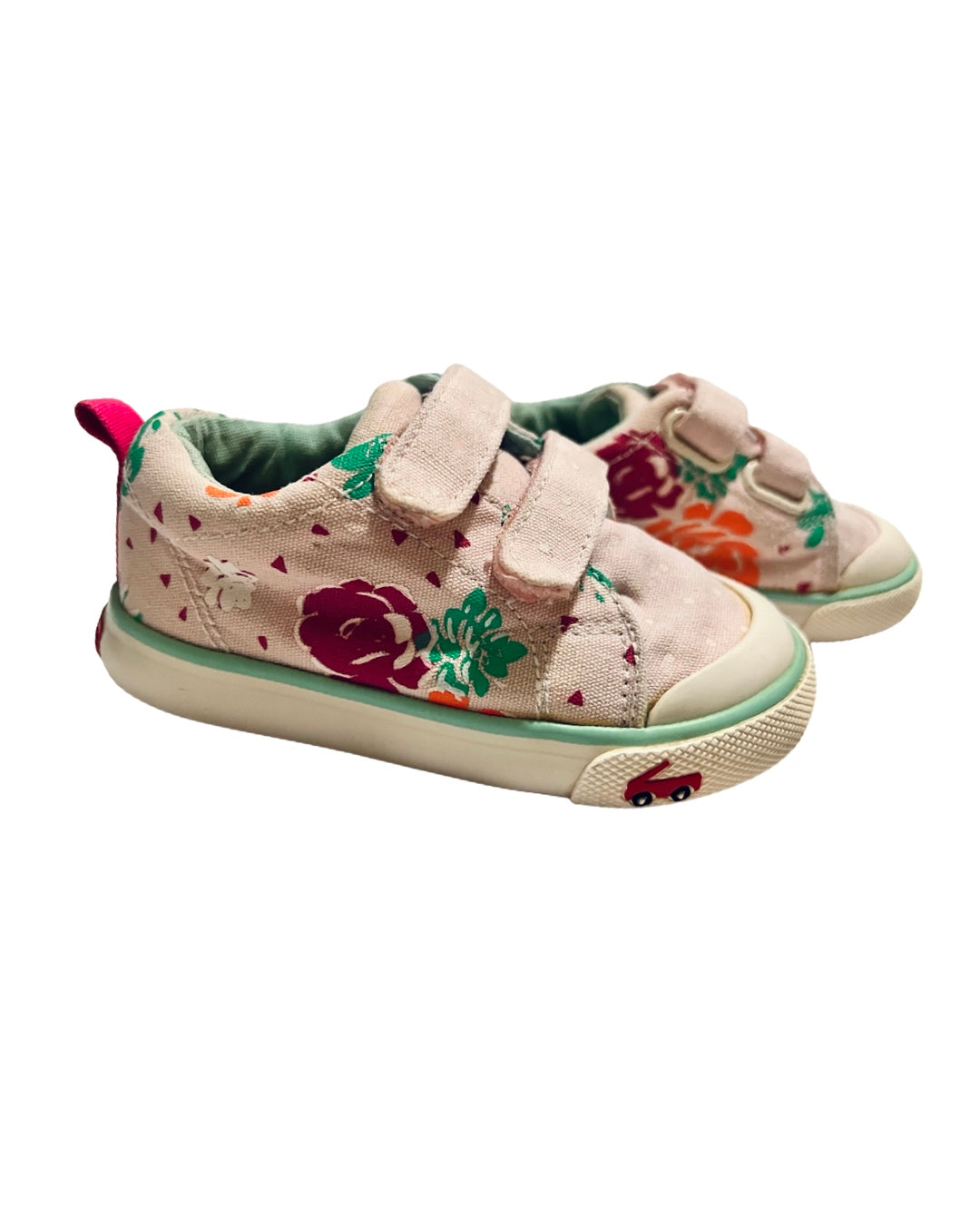 5C Toddler Girl Pink Floral See Kai Run Shoes