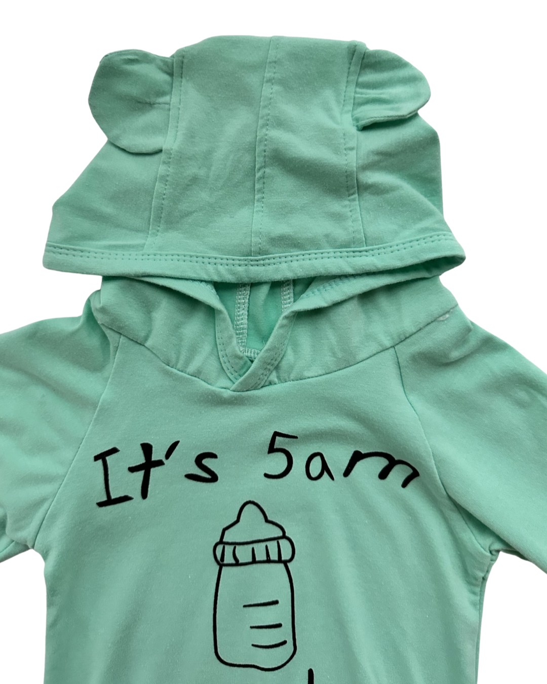 0-6M Baby Boy / Girl Aqua It’s 5am Somewhere Hoodie
