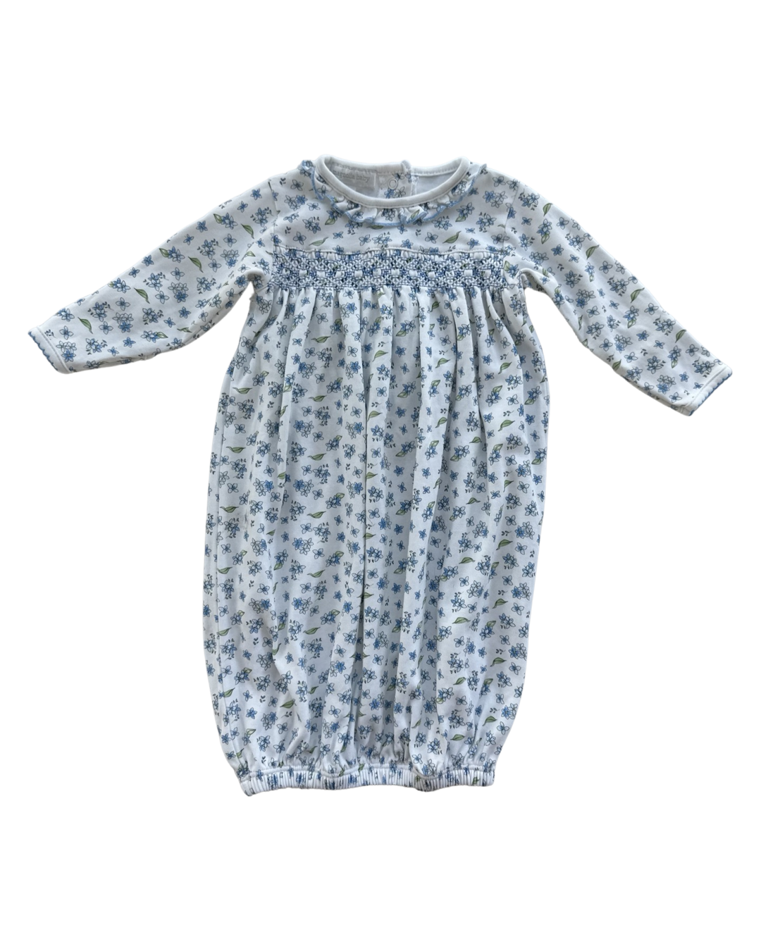 0-6M Baby Girl Magnolia Baby Smocked Sleeper Gown