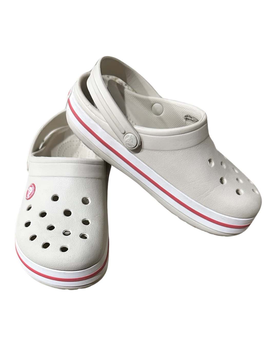 13C Toddler Girl Neutral Crème Classic Crocs