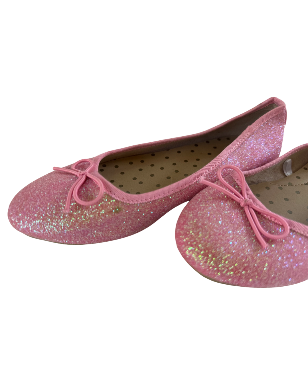 Girls Size 2 Cat & Jack Pink Glitter Sparkle Flats