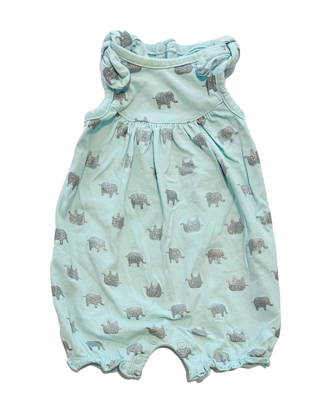 Newborn Baby Girl Carters Elephant Bubble Romper