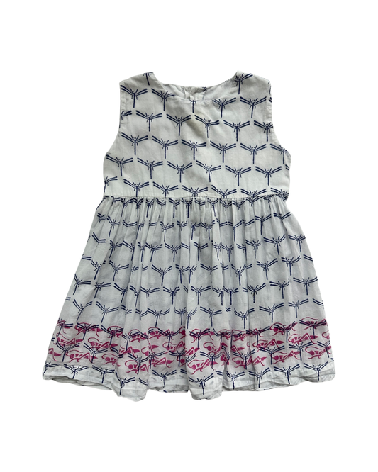 4T Toddler Girl Roberta Roller Rabbit DragonFly & Grasshopper Dress