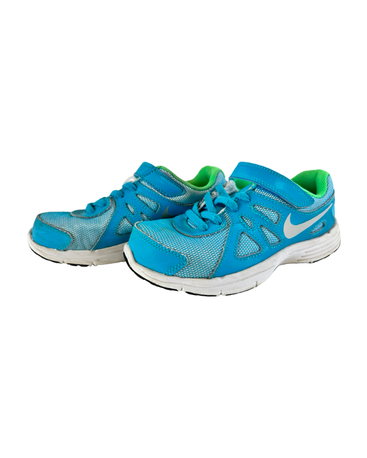 Girls Youth 2Y Teal Nike Tennis Shoes