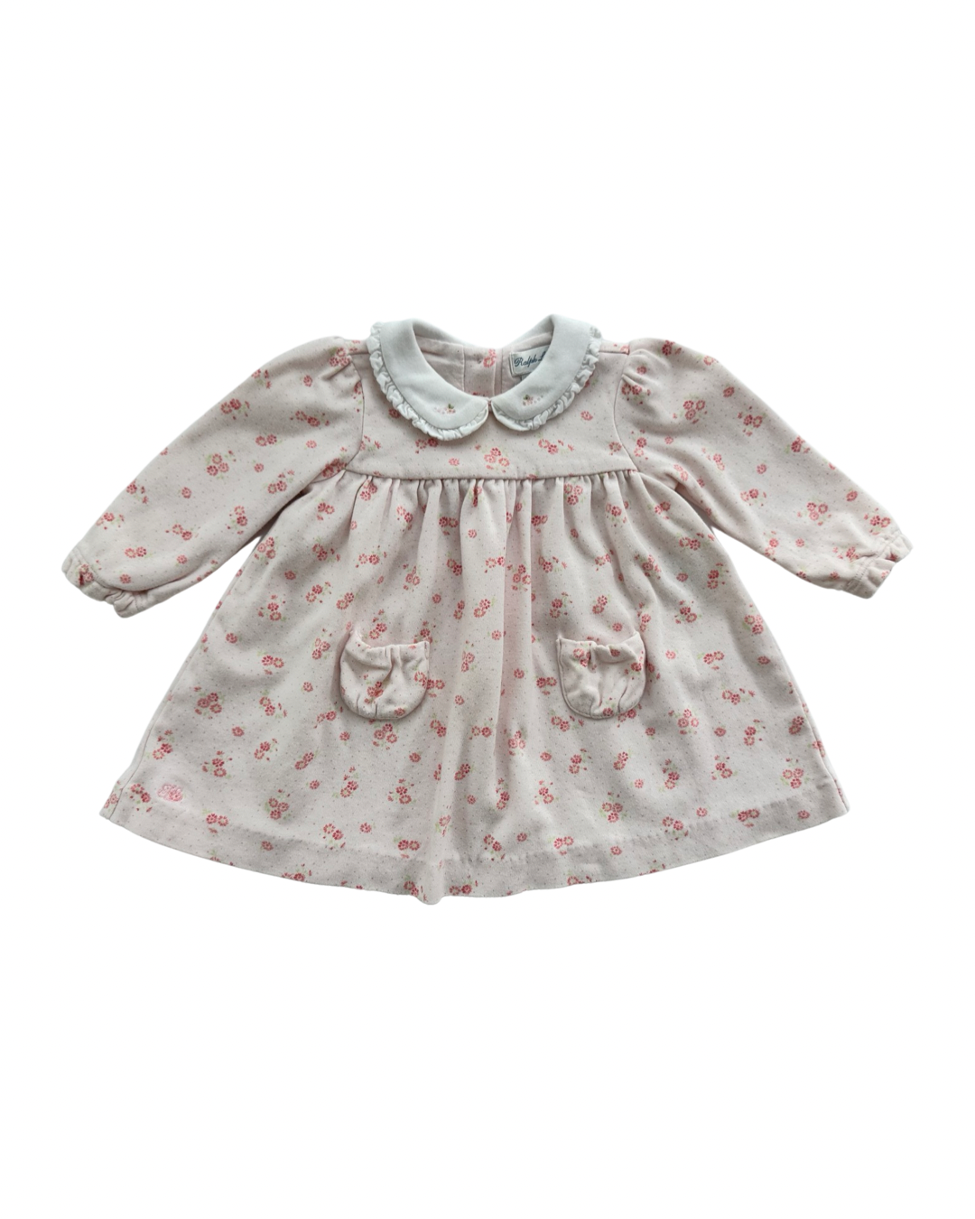 6M Baby Girl Ralph Lauren Pink Floral Dress w/ Bloomers