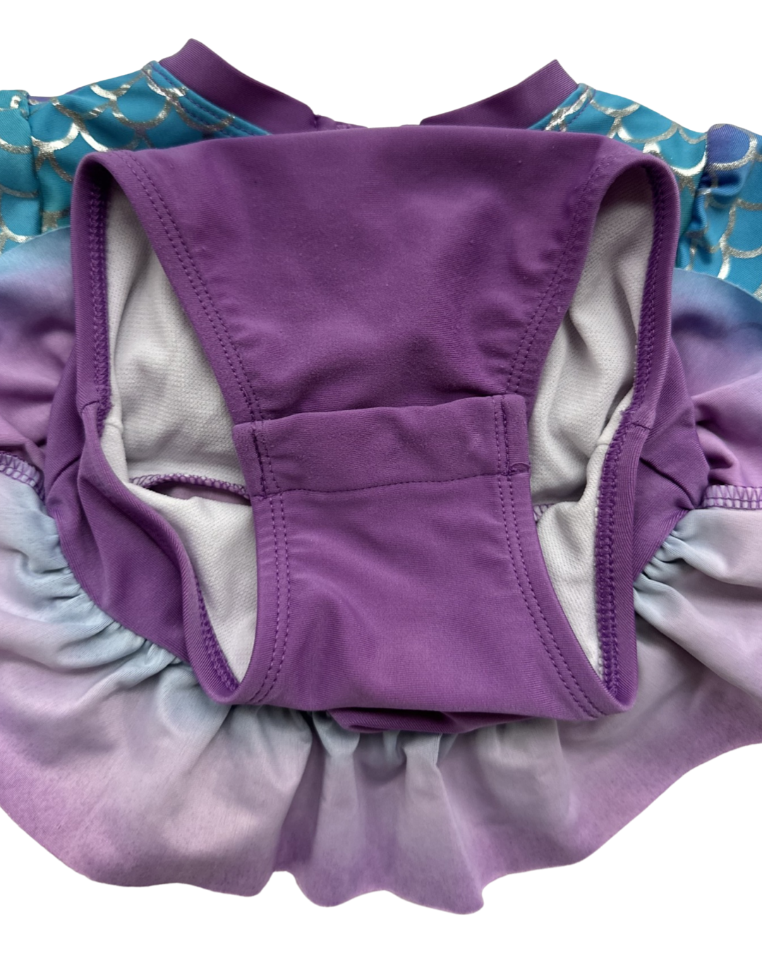 18M Baby Girl Cat & Jack Mermaid RashGuard Swim Suit