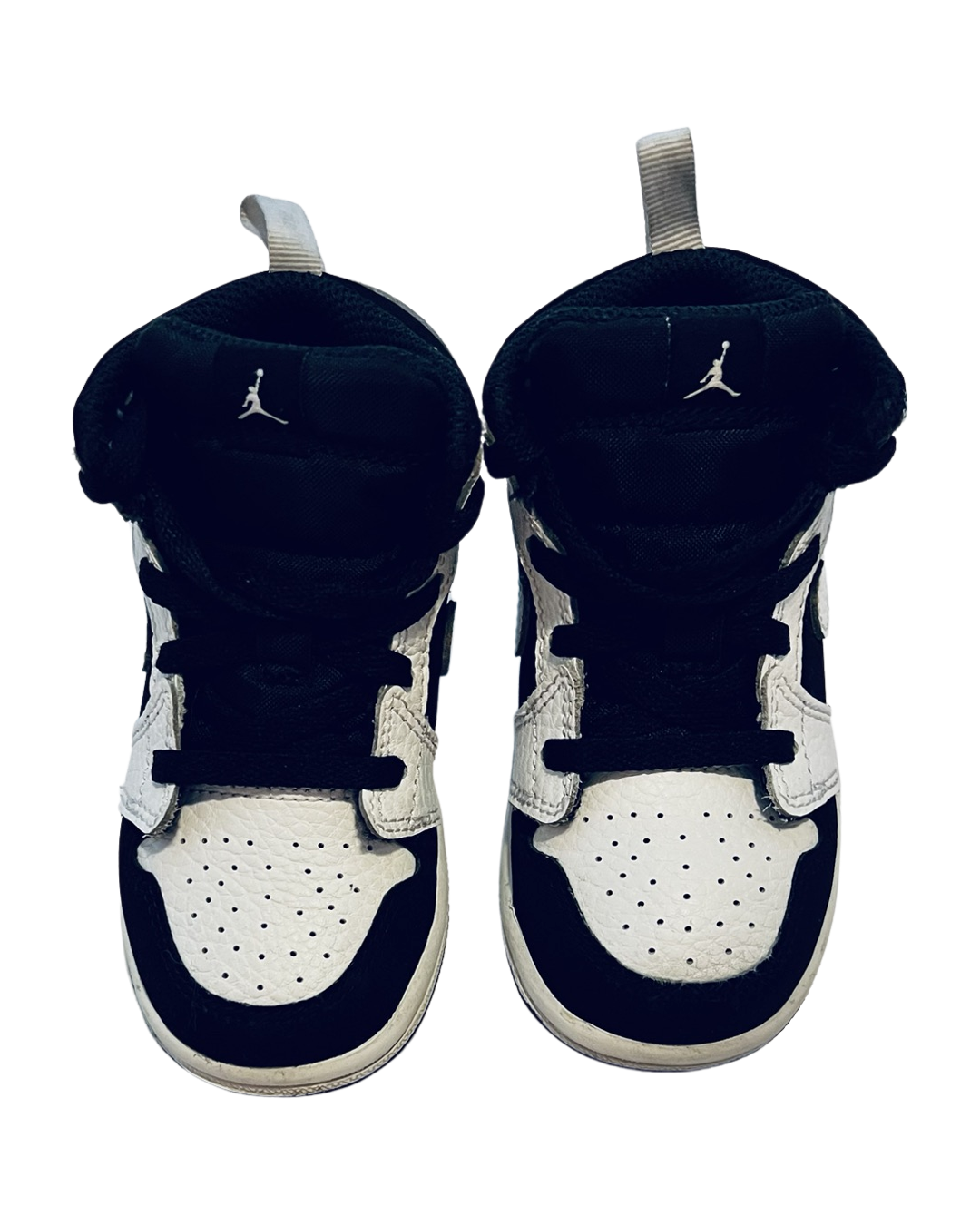7C Toddler Boy White / Black Nike Air Jordan Sneakers Shoes