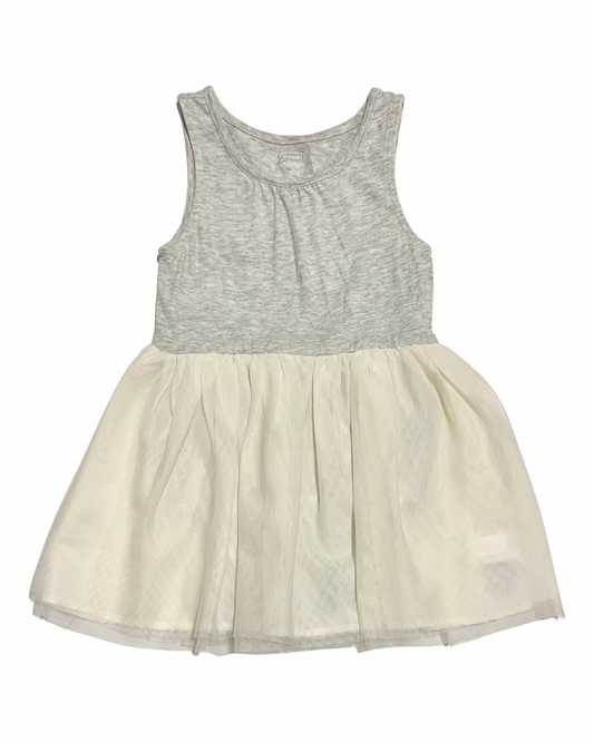 12M-18M Baby Girl Old Navy Gray / Cream Tulle Tutu Dress