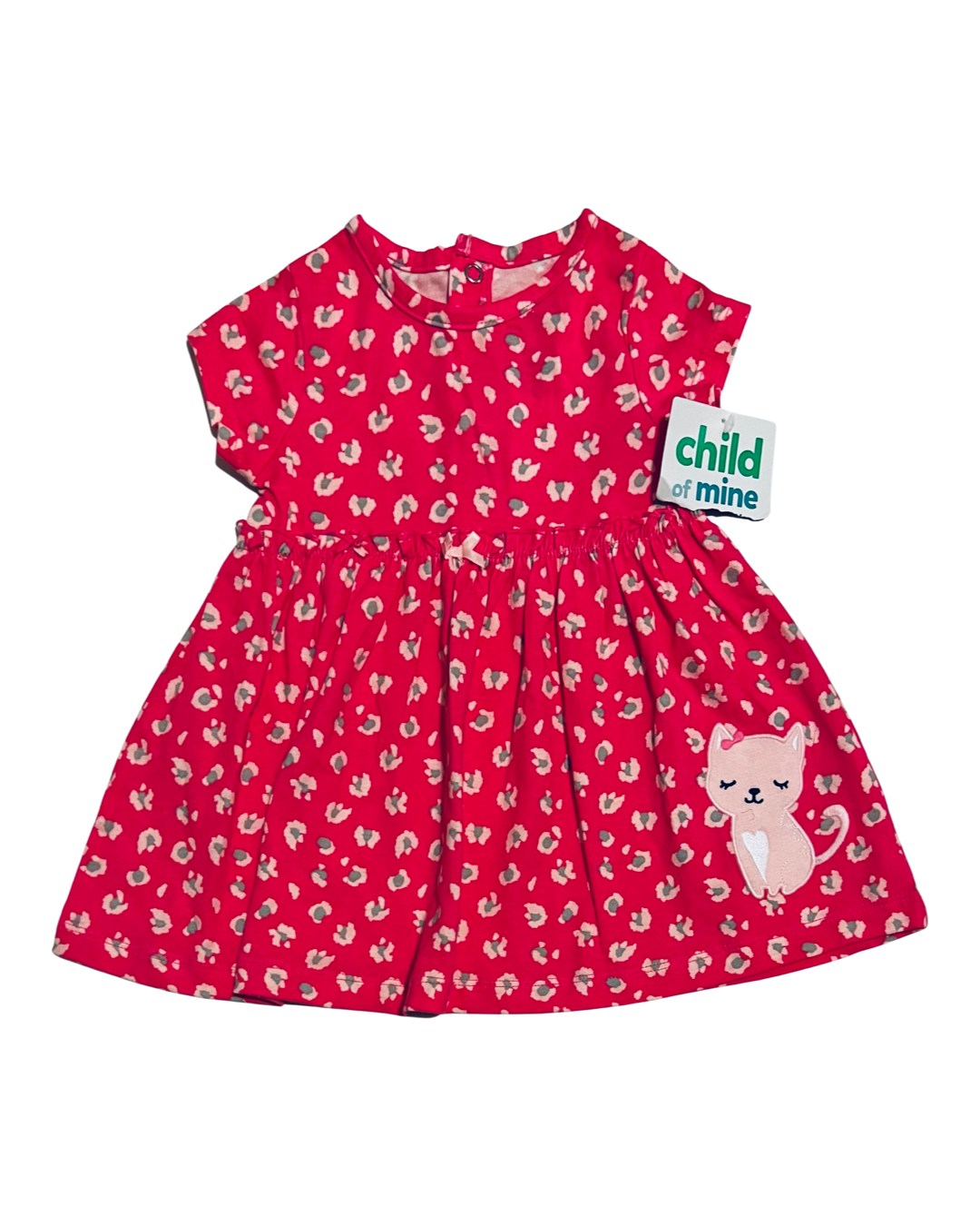 3-6M Baby Girl Carters Pink Kitty Cat Dress