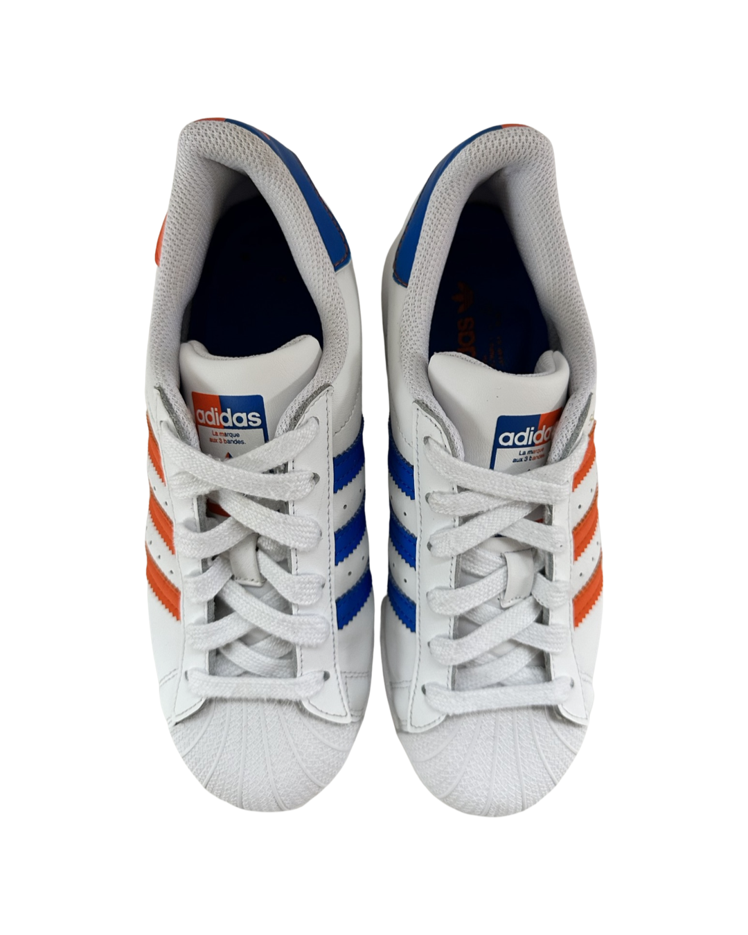 Men's Size 4 Adidas Superstar Retired Color Orange and Blue Blippi She –  myprelovedclothingco