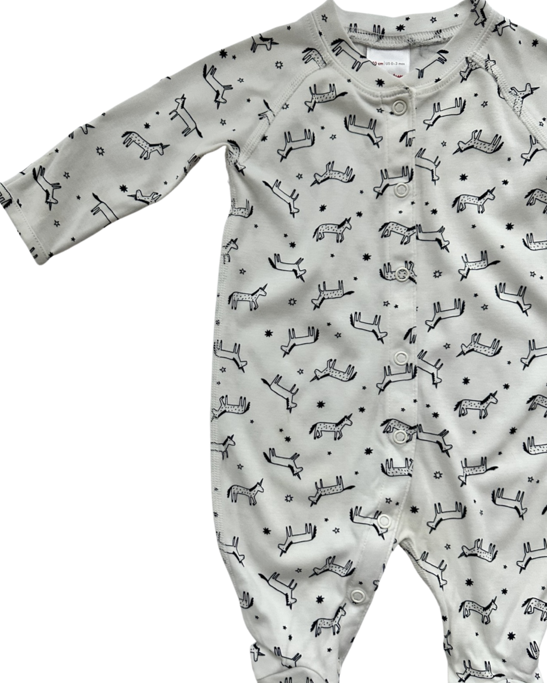 0-3M Baby Girl Hanna Andersson Unicorn Sleeper PJs