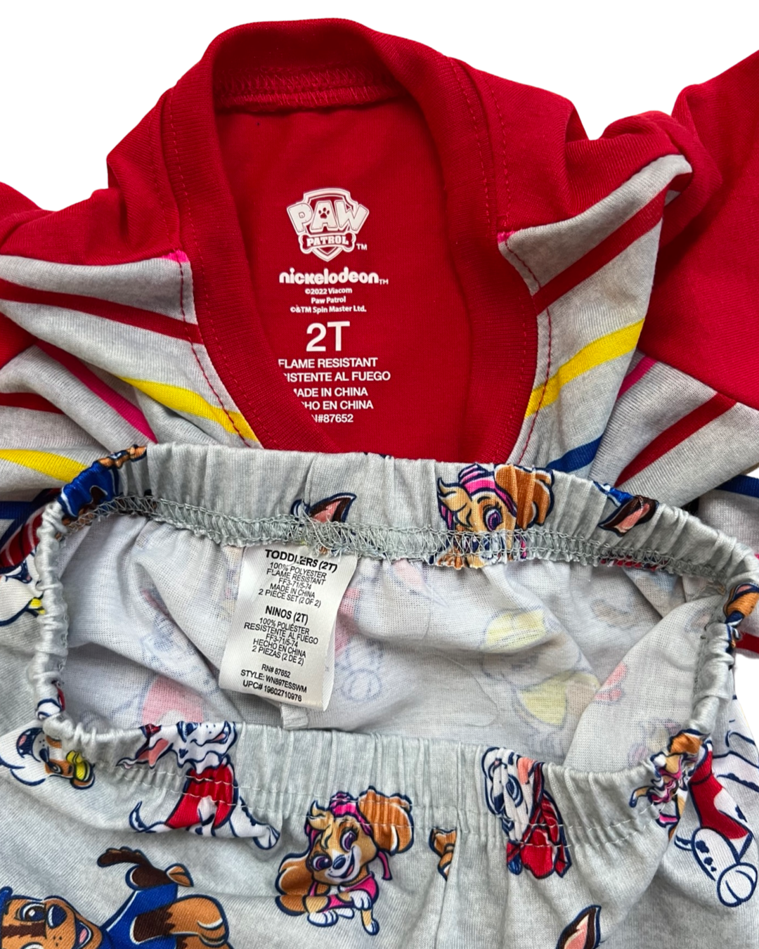 2T Toddler Boy Paw Patrol Pjs