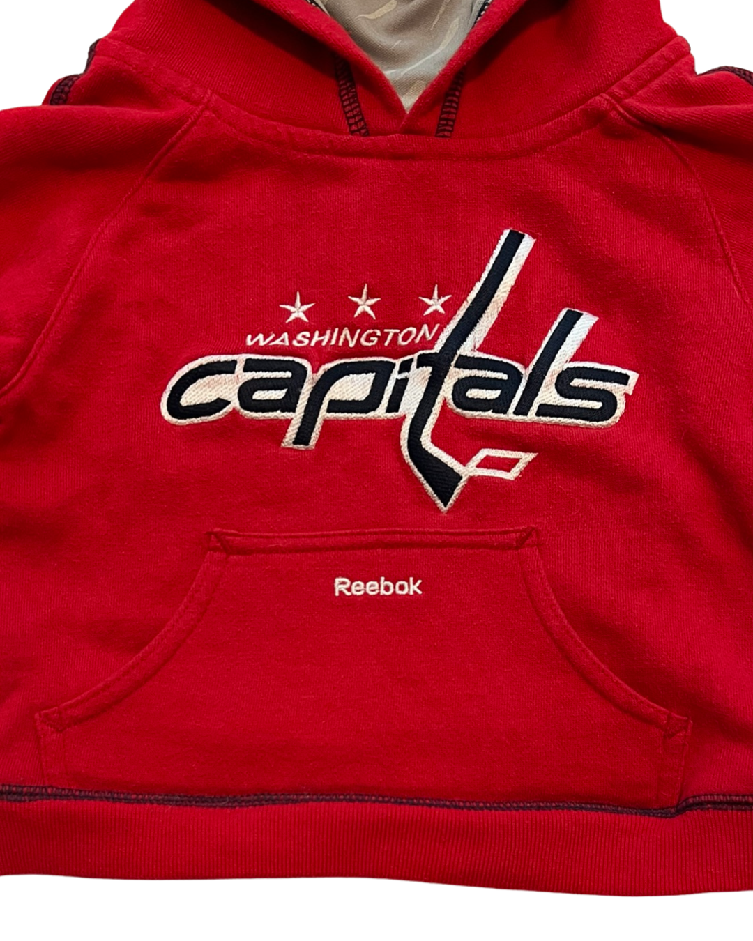 2T Toddler Boy NHL Reebok Washington Capitals Hockey Hooded Sweatshirt