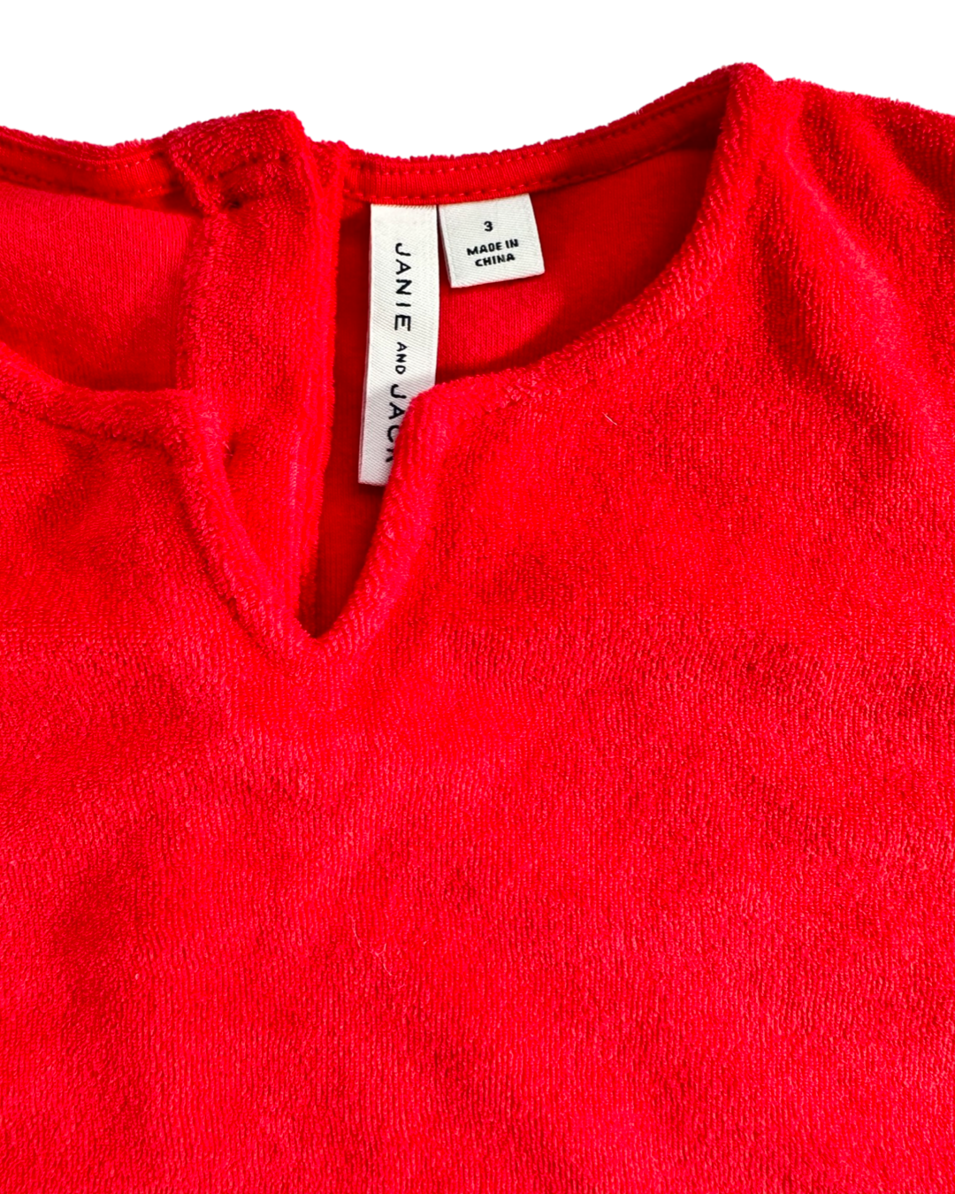 3T Toddler Girl Janie & Jack Red Terry Swim Coverup
