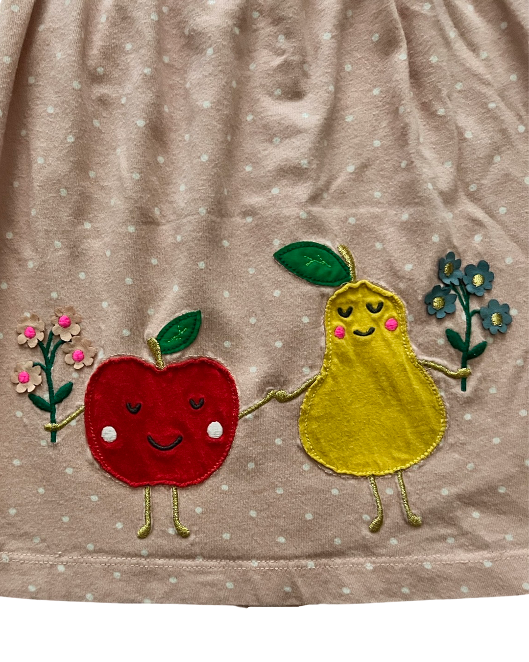 6M-12M Baby Girl Baby Boden Apple & Pear Dress