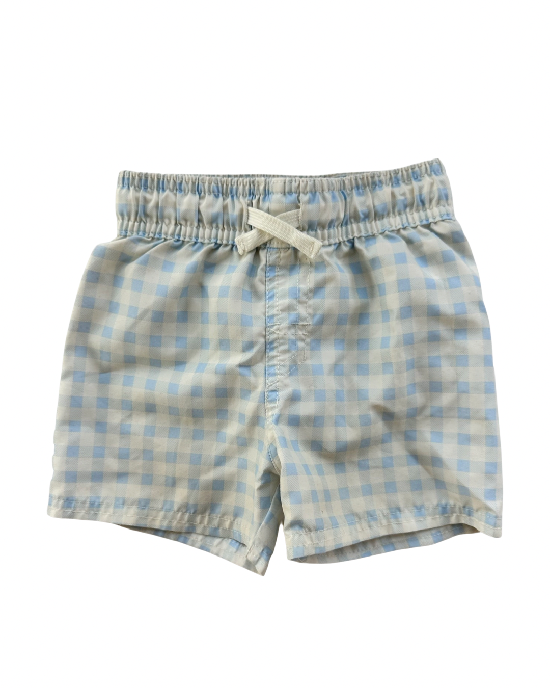 18M Baby Boy Blue Gingham Cat & Jack Swim Shorts