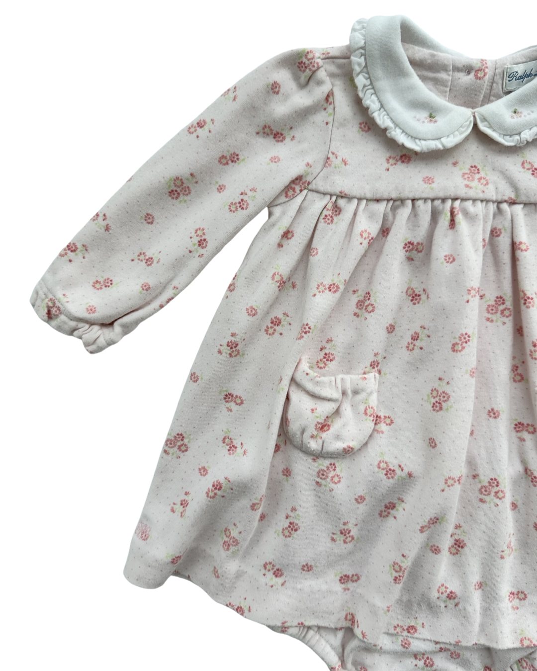 6M Baby Girl Ralph Lauren Pink Floral Dress w/ Bloomers