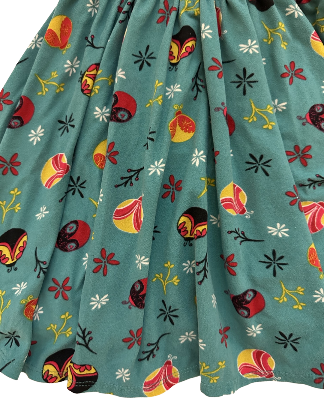 12M-24M Baby Girl Dot Dot Smile  Teal Ladybug Twirl Dress