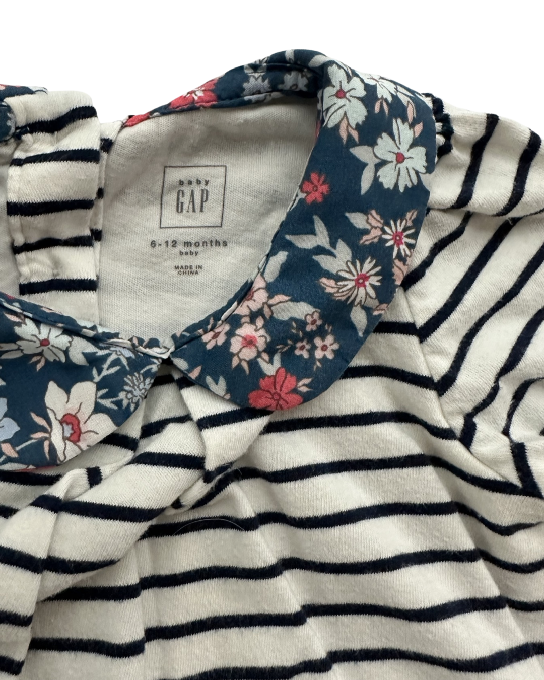 6-12M Baby Girl Baby Gap PeterPan Collar Onesie Dress