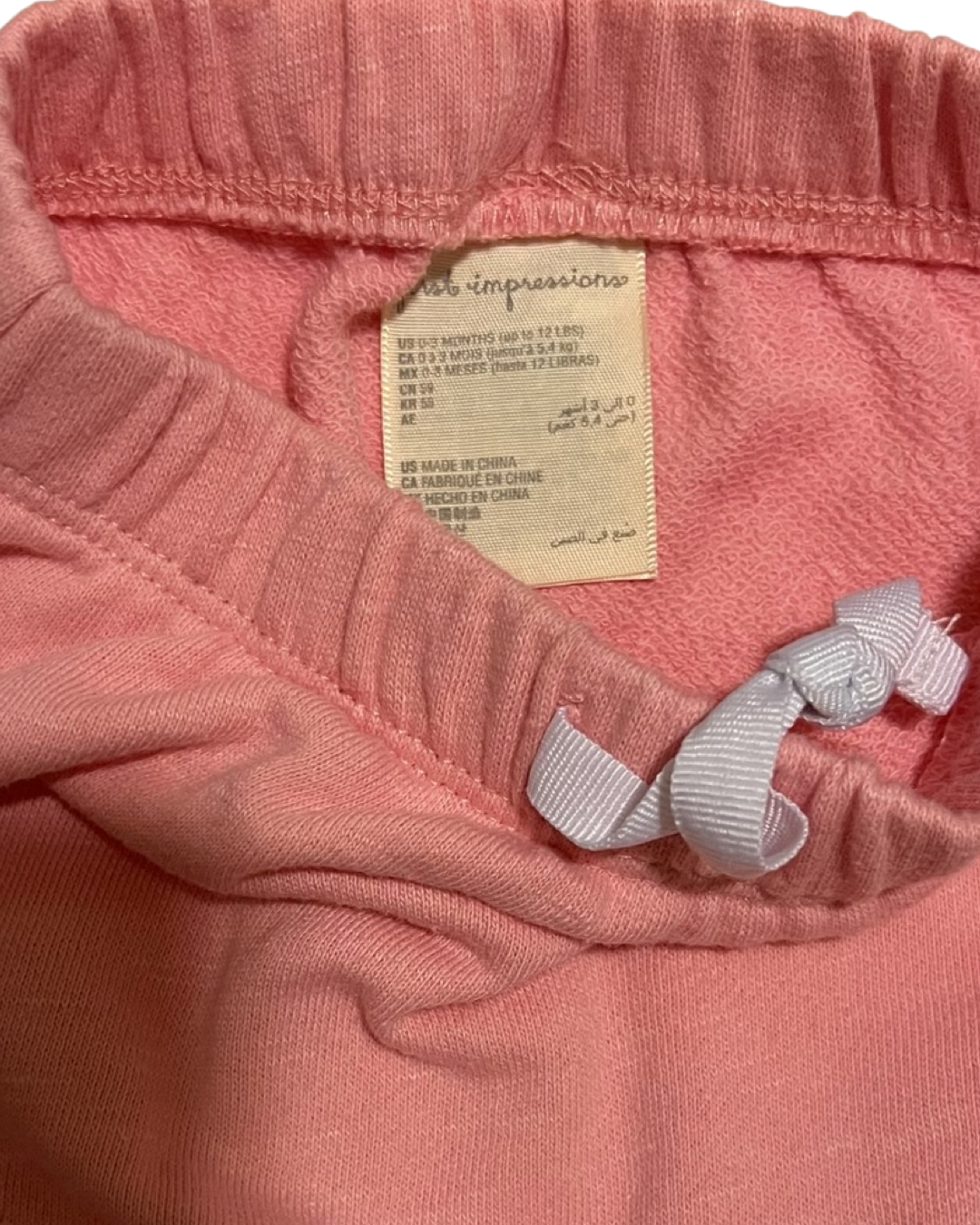 0-3M Baby Girl Pink First Impressions Bubble Shorts