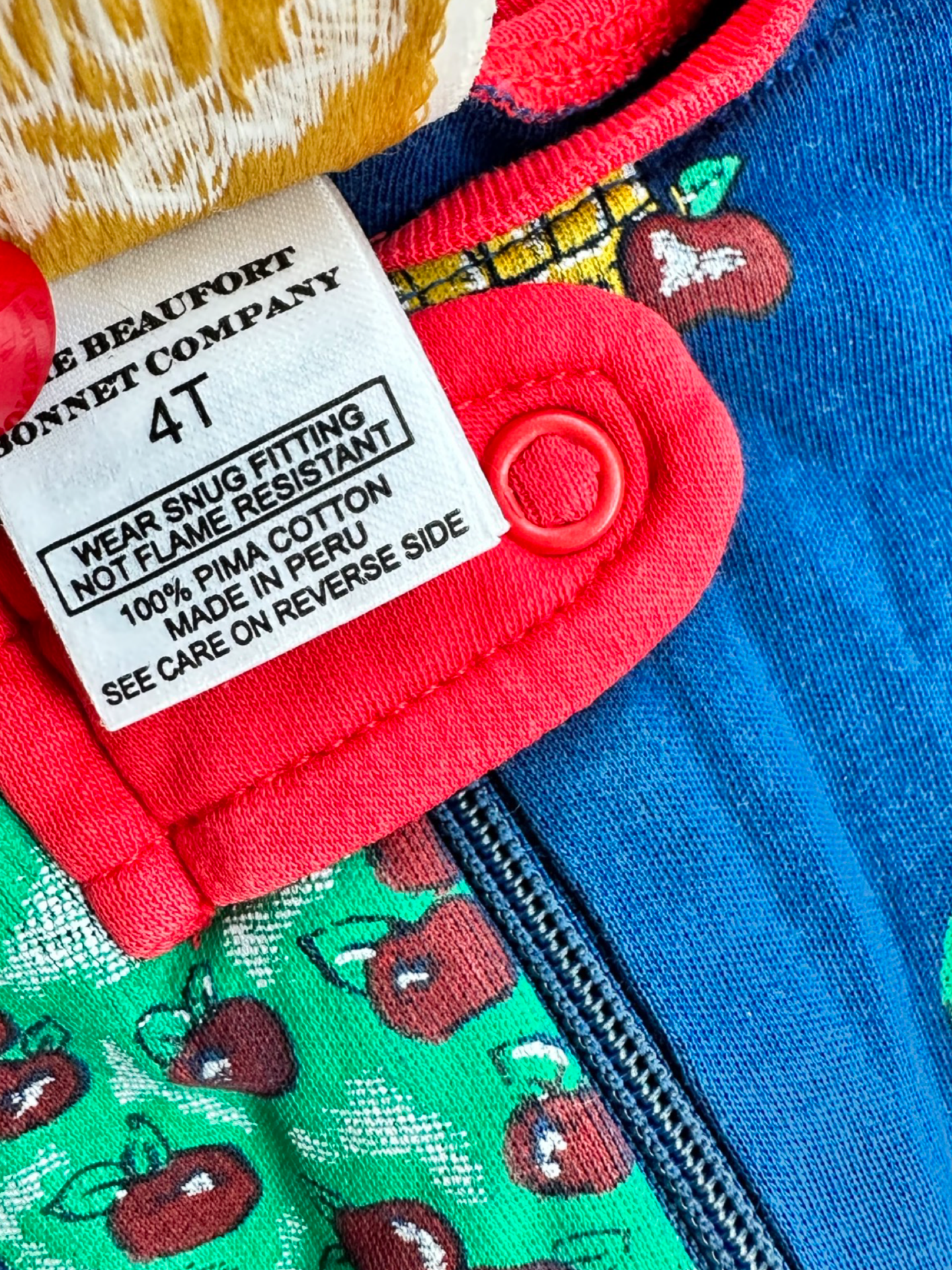 4T Toddler Boy Girl TBBC Beaufort Bonnet Company Johnny Appleseed Apple Tree Sleeper PJs