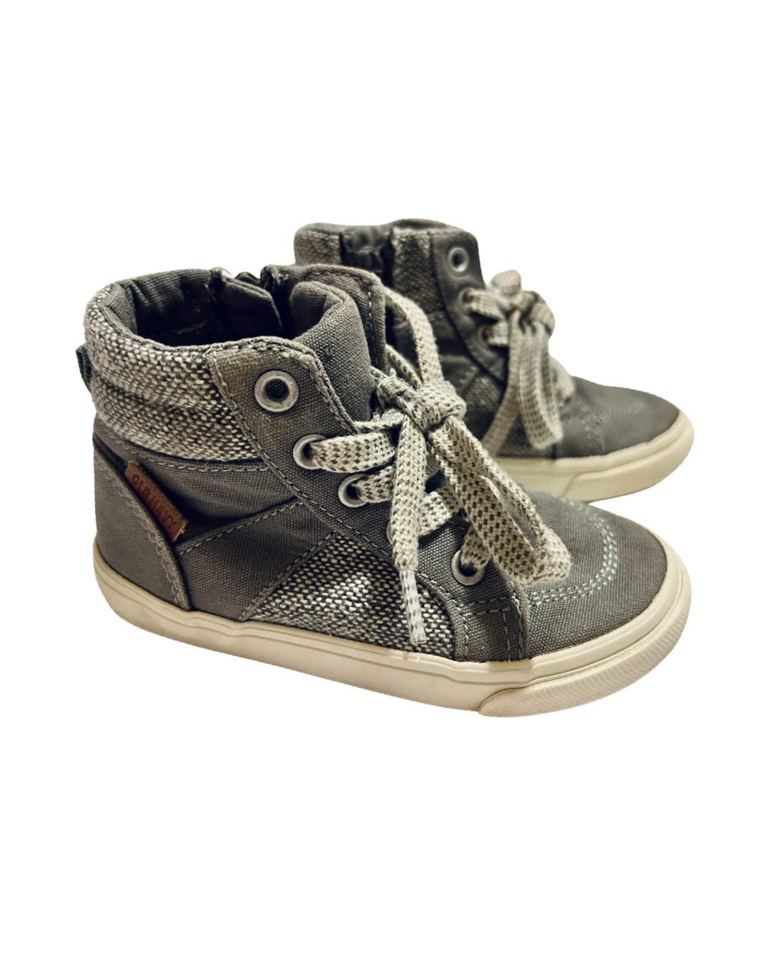 7C Toddler Boy Gray Old Navy Hi Top Shoes