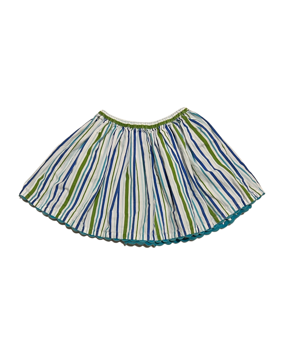 12M-18M Baby Girl Blue & Green Striped Crazy 8 Skirt