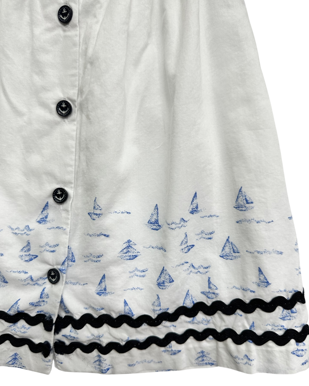 3-6M Baby Girl Dylan & Abby Blue / White Sailboat Dress