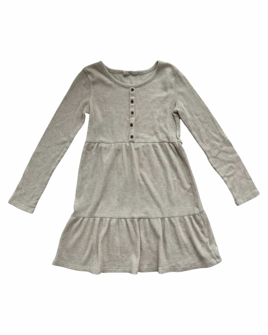 Girls L Size 10/12 Old Navy Waffle Knit Long Sleeve Dress