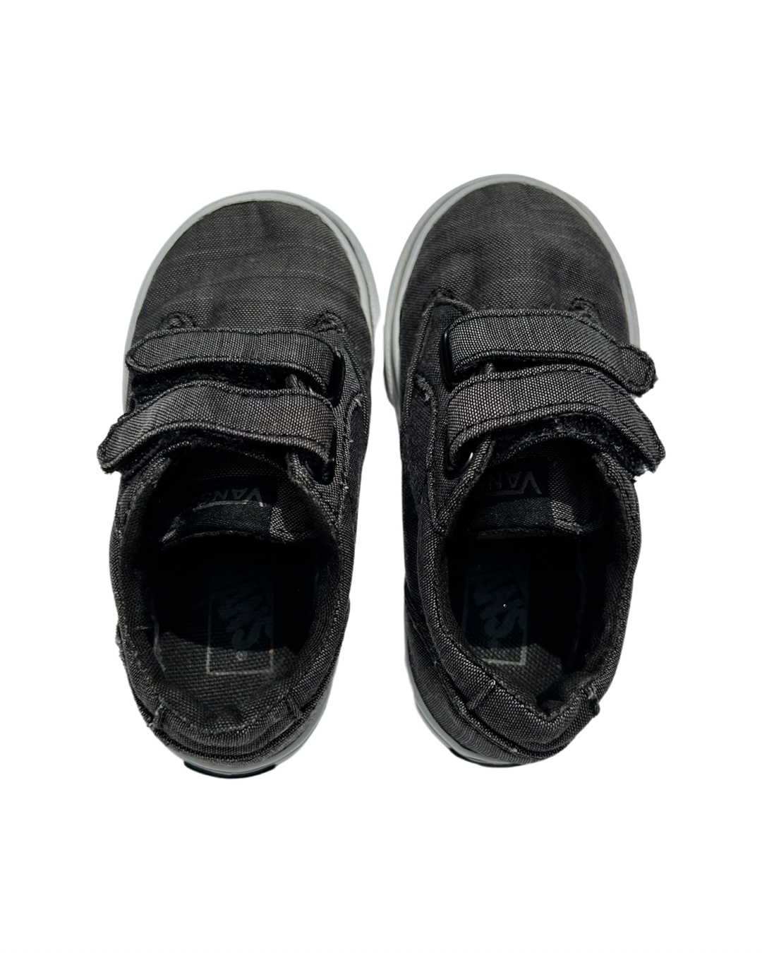 6C Toddler Boy Gray Velcro Van Shoes