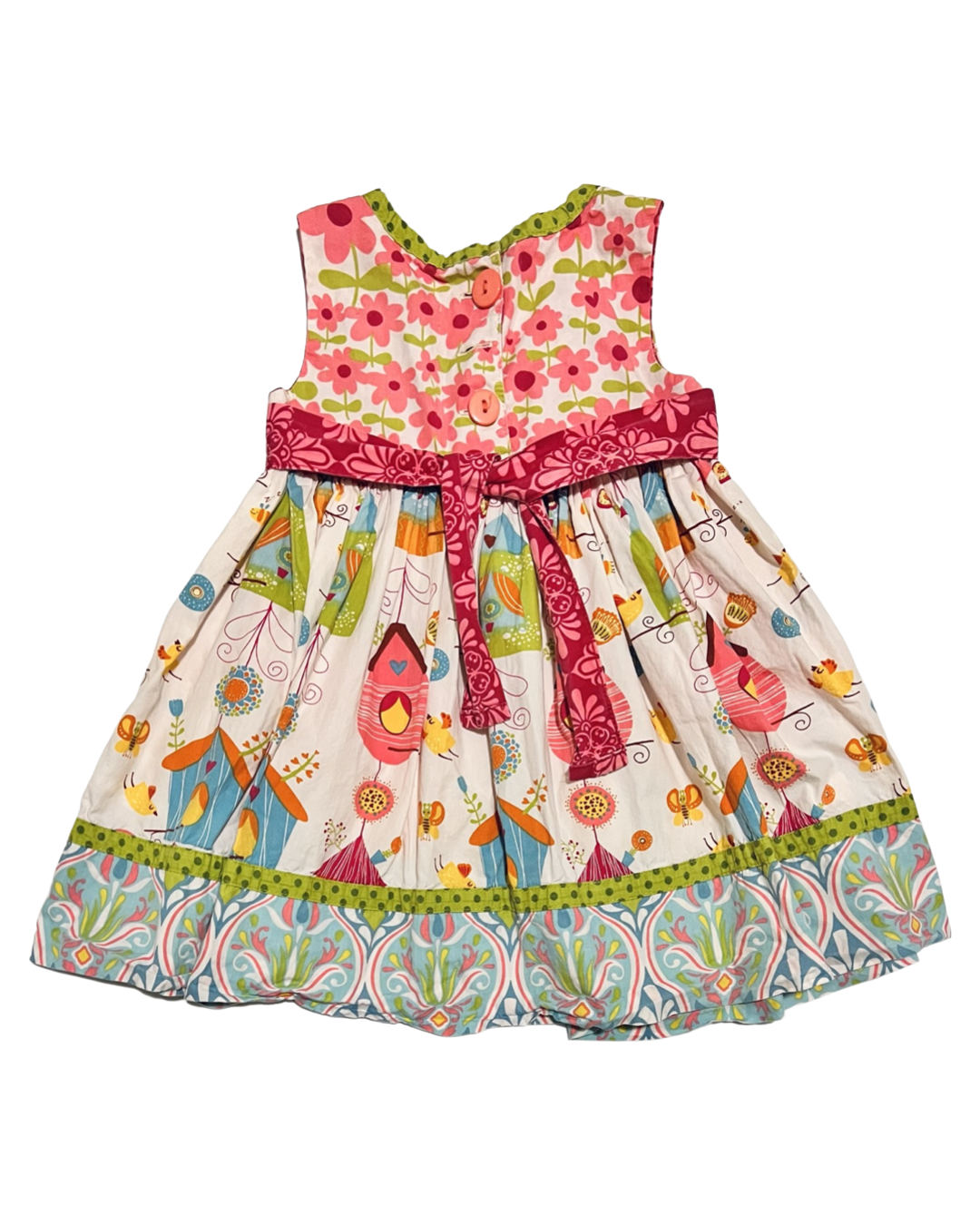 2T Baby Girl Jelly the Pug Birdhouse Dress