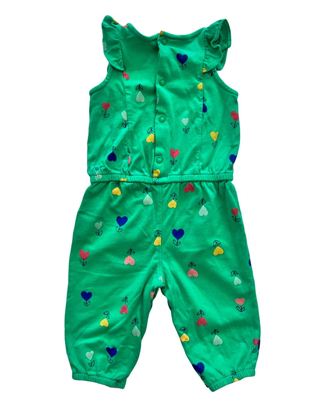 6M Baby Girl Green Carters Heart Romper