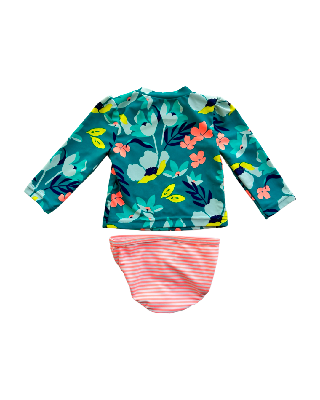 3-6M Baby Girl Carters Floral RashGuard Swim Suit