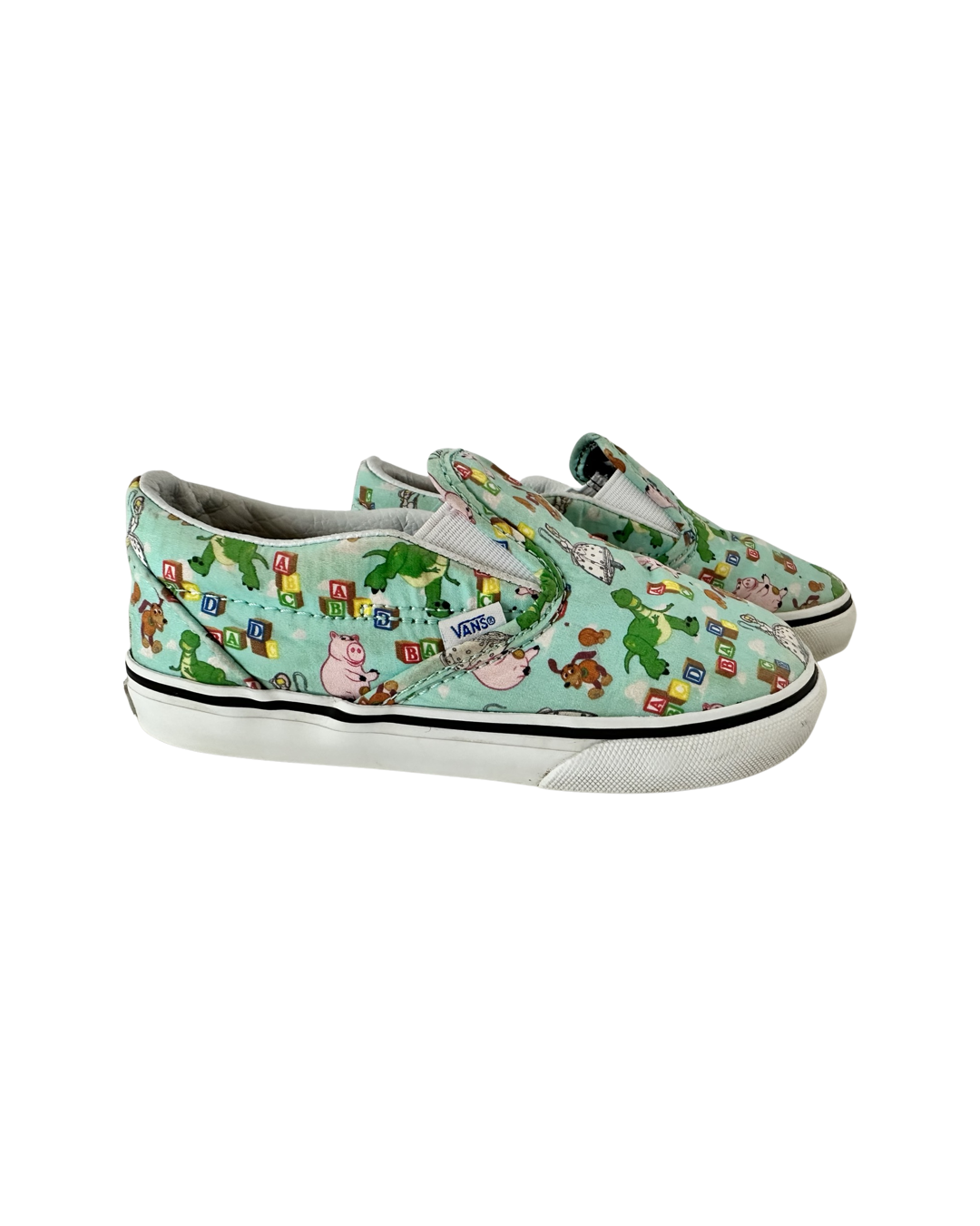 Toddler Boy / Girl Size 9.5 Disney Toy Story Vans Slip On Shoes