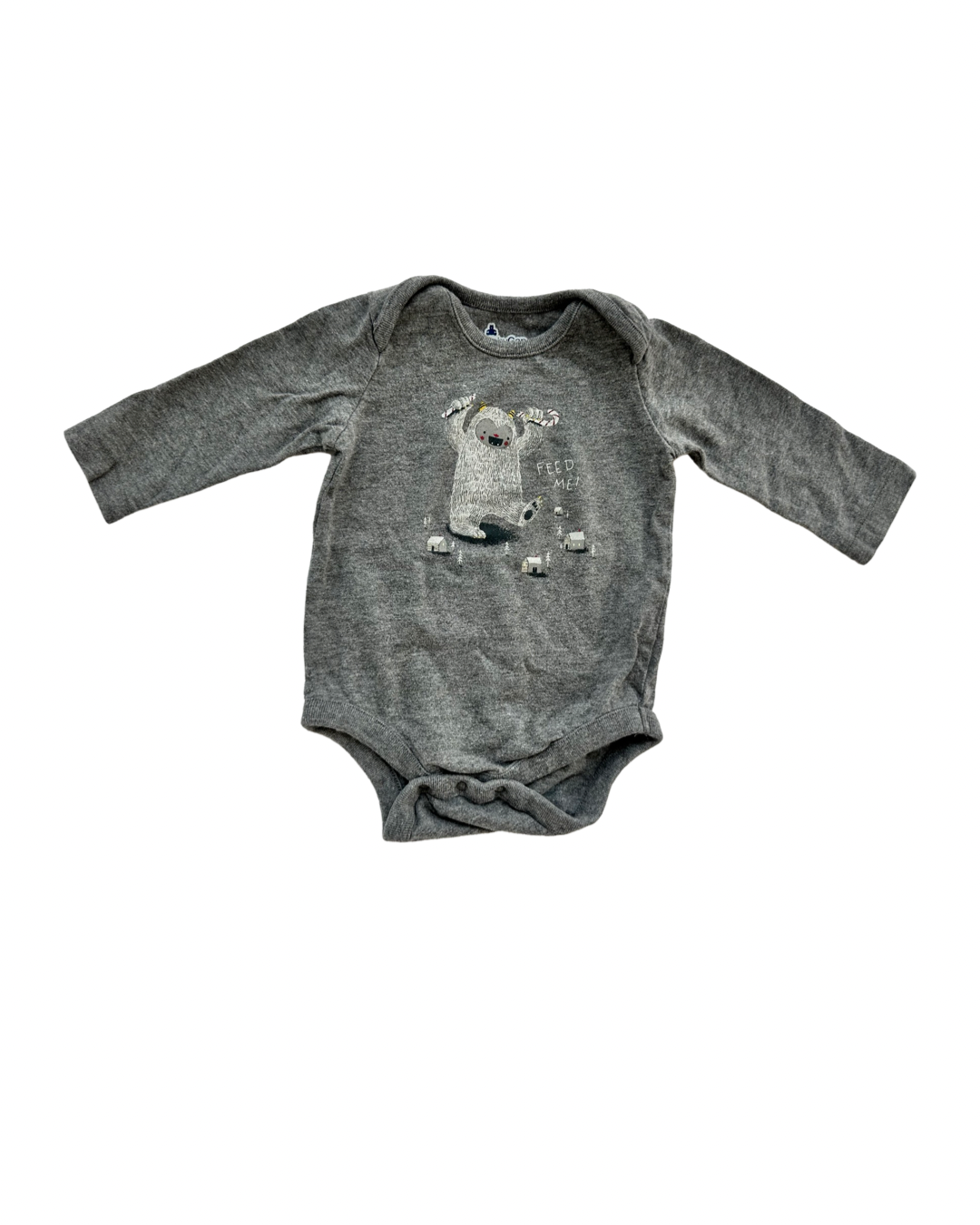 3-6M Baby Boy Baby Gap Abdominal Snowman / Yeti Onesie